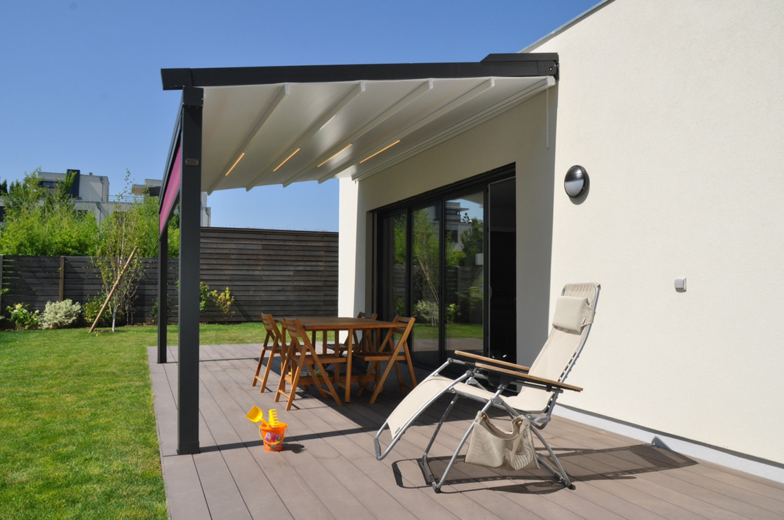 Pergola Toile opaque et etanche -4-